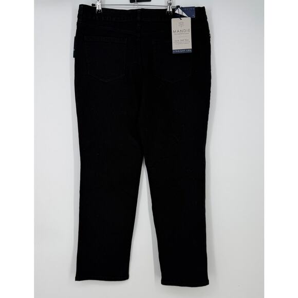 Bandolino Mandie Straight 5-Pocket Jeans Womens Size 16 - Picture 3 of 8